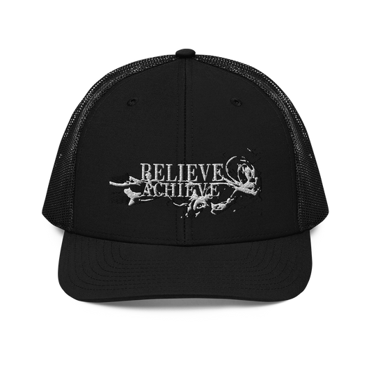 Believe Achieve trucker snapback
