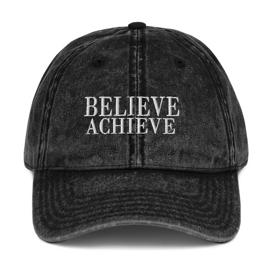 Women's Believe Achieve Vintage Cotton Twill Cap