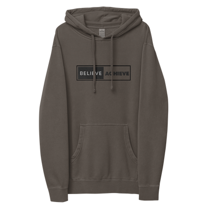 Believe Achieve pigment-dyed hoodie