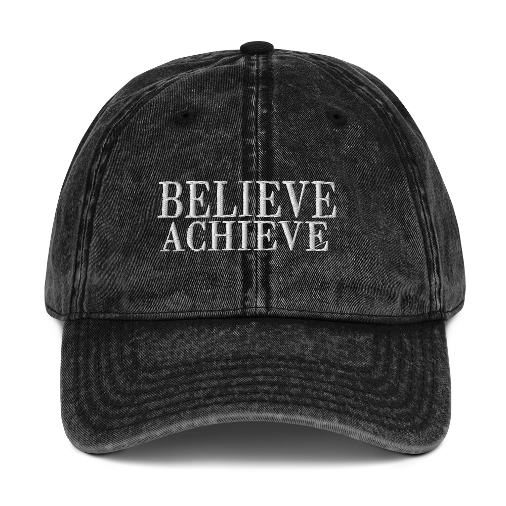 Women's Believe Achieve Vintage Cotton Twill Cap